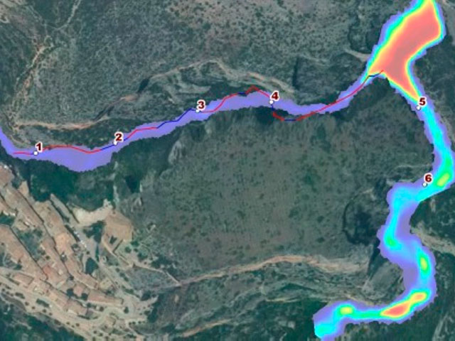 Estudio hidrológico en un barranco